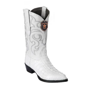 Los Altos White J-Toe Genuine Caiman Tail (12-EE) - Picture 1 of 1