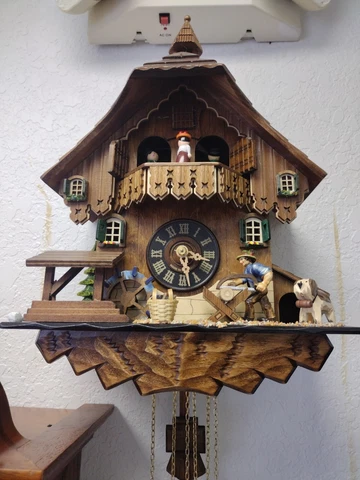 Vtg SCHNEIDER Kuckuckuhren BLACK FOREST MUSICAL CUCKOO CLOCK Cover