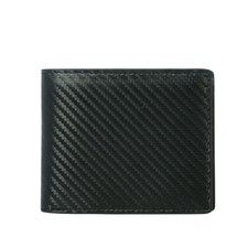 DKER TQ-302 Bifold Leather Wallet - Black