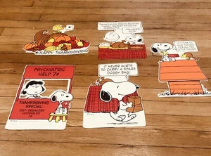 Vintage 1960’s Peanuts Gang! Hallmark Punch Out Decorations: Lot of 5 - Picture 1 of 7