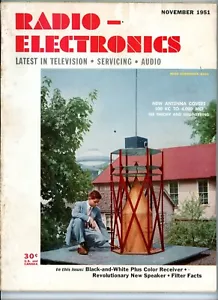 1951 Nov Radio Electronics Magazine Latest In Television Servicing Audio Ad's - Picture 1 of 3