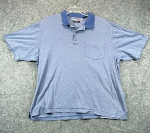 Grand Slam Mens XL Golf Polo Shirt Blue Diamond Dry Knit Short Sleeve - Picture 1 of 10