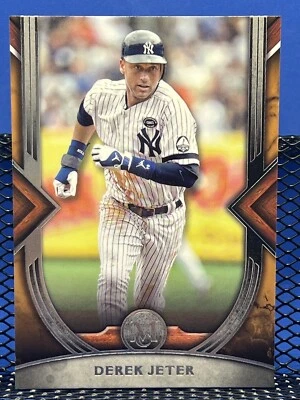2022 Topps Museum Collection DEREK JETER New York Yankees Copper Parallel 72 - Image 1 of 2
