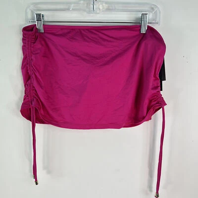 Novo Apt. Saia saia saia 9 feminina lateral franzida parte inferior rosa tamanho 10 - Imagem 1 de 4