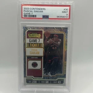 2/7! 2023 Panini Contenders Pascal Siakim GAME 7 Ticket #30 Raptors PSA 9 /7 - Picture 1 of 4