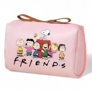 Bolsa de Maquillaje Rosa Snoopy & Friends Peanuts Gang Charlie Brown Lucy Linus Sally 1 - Imagen 1 de 7
