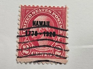 US Stamp Sc 647, 2c Washington - Hawaii 1778-1928, Used VF CV$4.00 (XS05) - Picture 1 of 1