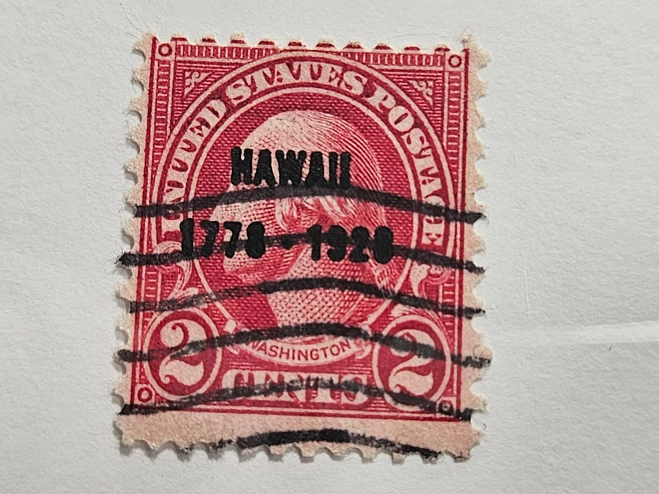 US Stamp Sc 647, 2c Washington - Hawaii 1778-1928, Used VF CV$4.00 (XS05) - Image 1 of 1