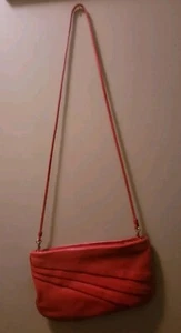 Vintage 70's 80's Red Ande' Faux Leather Crossbody Shoulder Purse W/Detach Strap - Picture 1 of 7