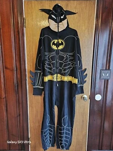 Rubies DC Batman Halloween Costume Hooded Jumpsuit Cosplay Adult XL 40/42 NEW - Picture 1 of 3