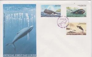 Norfolk Island 1982 Whales/Sperm/Humpback/Southern White SG 284-286 FDC - Picture 1 of 1