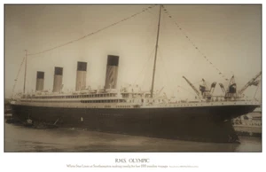 R.M.S. Olympic Maiden Voyage Photo Poster 11 x 17 - Picture 1 of 4