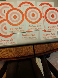 Nine Advertising/Target Sheets Bullseye Bill Hunting Clothes - Picture 1 of 2