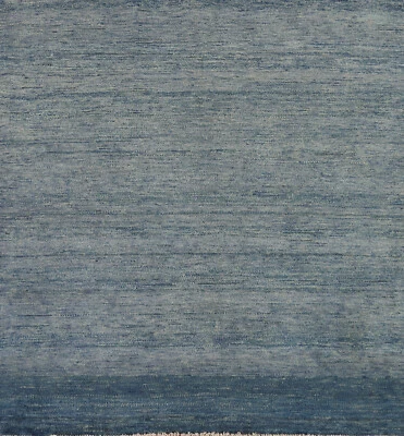 Stylish Gabbeh Solid Design Wool Modern Square Rug - Enhance Your Home Decor 4x4 - Image 1 of 4