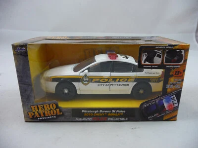 Jada Toys Hero Patrol Pittsburgh Bureau of Police 2010 Chevy Impala NIB 1:32 - Image 1 of 4