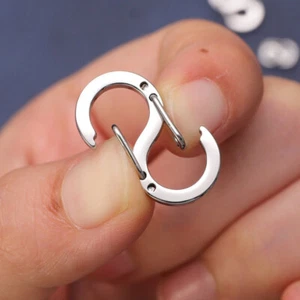 Double Opening Lobster Clasp Stainless Steel Necklace Bracelet Clasps Closures - Picture 1 of 10