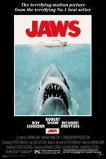 Laminated Jaws Movie Shark Poster Print 24x36