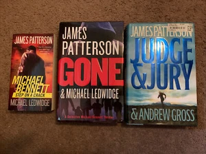 James Patterson Lot of 3 Books / Gone, Step On A Crack & Judge & Jury- HC PB - Picture 1 of 7