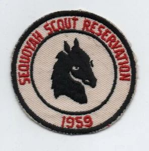 Venta de campamento: parche de reserva Sequoyah Scout 1959, como nuevo - Imagen 1 de 1
