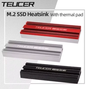 M.2 SSD Nvme radiator 2280 aluminiowy grzejnik z podkładką termiczną dyski półprzewodnikowe - Zdjęcie 1 z 8