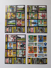 Lot x 4 Panini Scottish Premier SPL 2005 Sticker Sheets inc Roy Keane Celtic