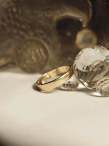 ANILLO DE BODA ORO AMARILLO 375 - ANCHO DE BANDA: 3,8 MM - Imagen 1 de 8