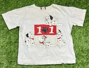 Vintage 90's Walt Disney's 101 Dalmatians Unisex Youth Kids SZ 10-12 AOP T-Shirt - Picture 1 of 11
