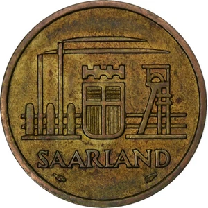 [#224463] Coin, SAARLAND, 20 Franken, Paris, VF, Aluminum-Bronze, KM:2 - Picture 1 of 2