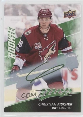 2017 Upper Deck MVP High Series Rookies Green Script Christian Fischer Rookie RC - Image 1 of 2