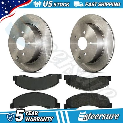 Juego de pastillas de freno de disco delanteras rotor de freno de disco para Ford E-450 Super Duty 2008-2019 Foto 1 de 4