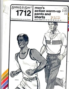 Pantalones Cortos Cintura Calentamiento Acción Hombre Patrón Costura Elástico y Costura 1712 30-44 - Imagen 1 de 4