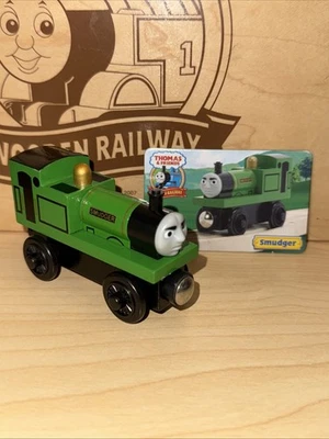 SMUDGER ! THOMAS FRIENDS TRAIN WOODEN ! 2003 Near Mint ! Collector Card - Image 1 of 4