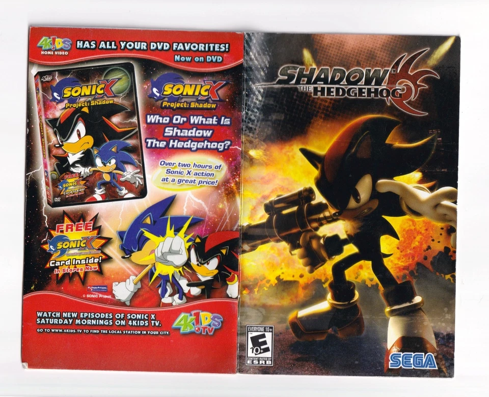 Shadow the Hedgehog — подлинный буклет с инструкцией по эксплуатации — PlayStation PS2 - Изображение 1 из 1