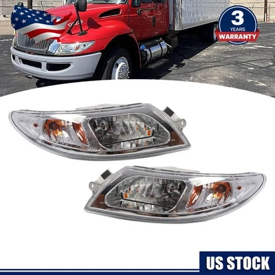Par de faros para camión International 2002-2019 4100 4200 4300 4400 8500 8600 Foto 1 de 4