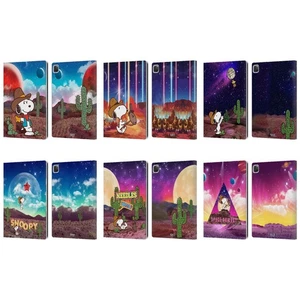 PEANUTS SNOOPY SPACE COWBOY LEATHER BOOK WALLET CASE COVER FOR APPLE iPAD - Picture 1 of 12