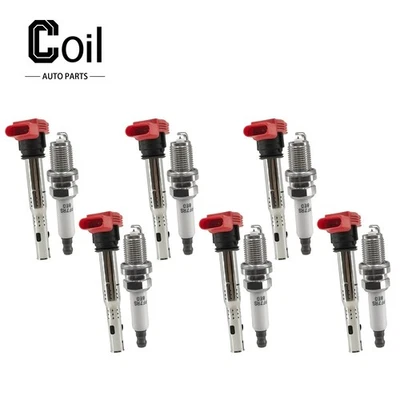 Bobina de encendido y bujía 6 piezas para A4 Quattro Audi V6 3,2 L 2005-2010 Foto 1 de 4