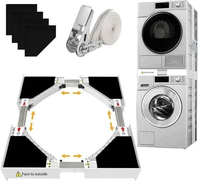 Universal Washer Dryer Stacking Kit Adjustable With Ratchet Strap 24 - 29 Inch - Image 1 of 4