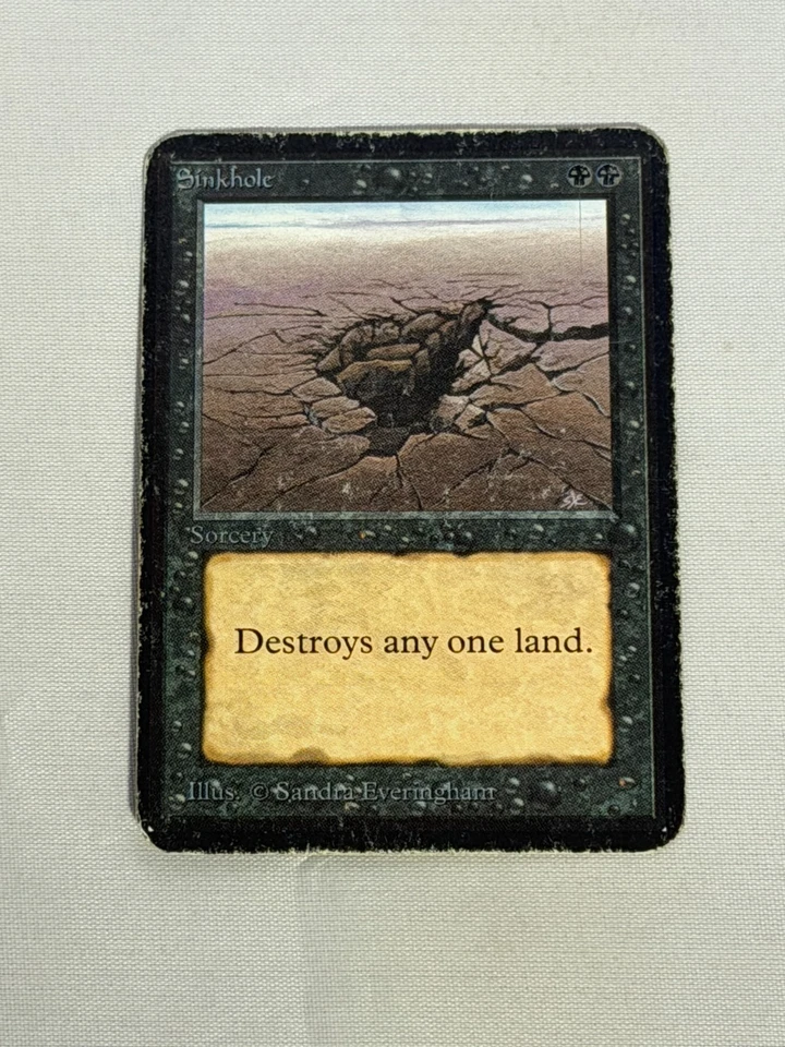 MTG Sinkhole Alpha Magic the Gathering - Image 1 of 4