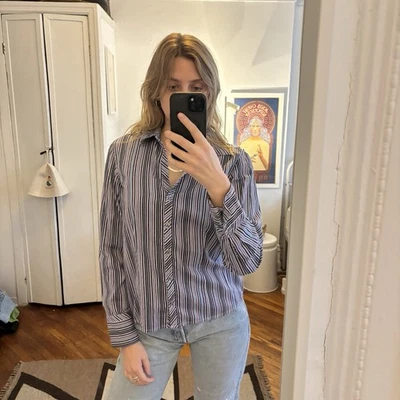 DE COLECCIÓN GEOFFREY BEENE MUJER RAYAS ALGODÓN ABOTONADO TALLA 8 Foto 1 de 4