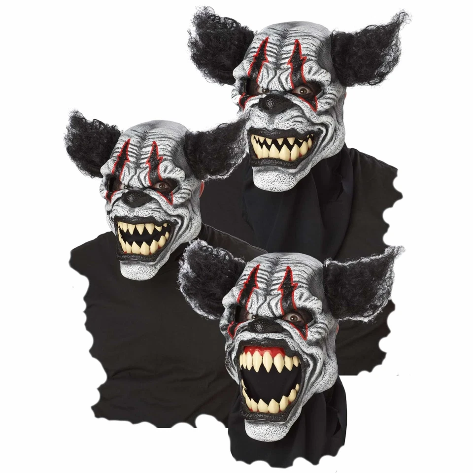 Last Laugh the Clown Deluxe Horror Halloween Men Costume Ani-Motion Mask - Image 1 of 1