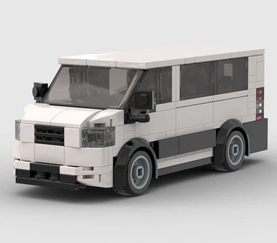 Custom MOC Lego Ford Transit Delivery Passenger van 233 Piece Building Brick Car - Image 1 of 4
