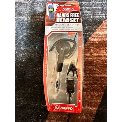 Auriculares manos libres Nokia gancho para oreja negros con micrófono ajustable Foto 1 de 4