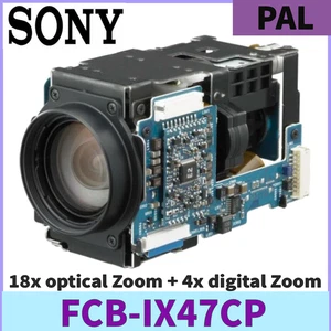 SONY FCB-IX47CP PAL 72x Zoom DSP High-performance Color CCTV Block Camera Module - Picture 1 of 3
