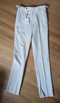 Berg & Berg Pantalón Pana Marfil, Talla 46, Nuevo Con Etiquetas (NUEVO CON ETIQUETAS) Foto 1 de 4