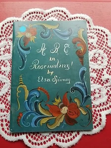 ABC In Rosemaling Norwegian Art Elsa Sjøvaag 1977 Tole Painting Book Instruction - Picture 1 of 8