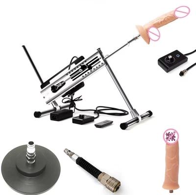 Stroke 5.9" Automatic Sex Machine Dual Use of Both Ends Angle Adjustable &Dildos - Image 1 of 4