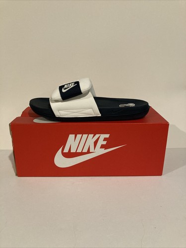 Sandalo Nike Offcourt Adjust Slide Sail Armory Navy uomo unisex slip on DQ9624 101