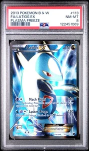 [PSA 8] Latios EX 113/116 Plasma Freeze Full Art Holo Rare English POKEMON - Picture 1 of 2
