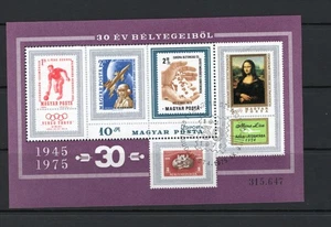 Hungary 1975 Sheet Mi Block 114A Used First Day Special Cancel/CTO Phil Exhibt - Picture 1 of 1