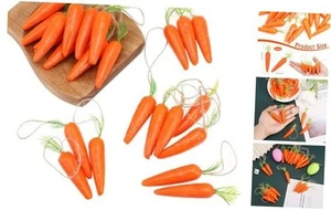 24Pcs Easter Decor Carrots Lifelike Carrots with Jute Cord Realistic Fake - Picture 1 of 7